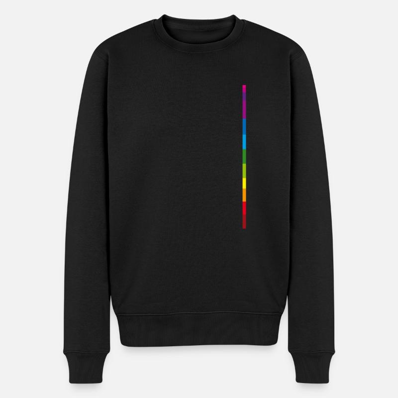 arc en ciel - Pull Premium bio Homme - noir