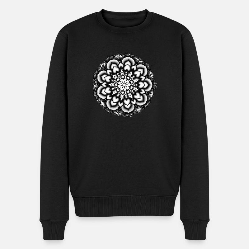Mandala - Pull Premium bio Homme - noir