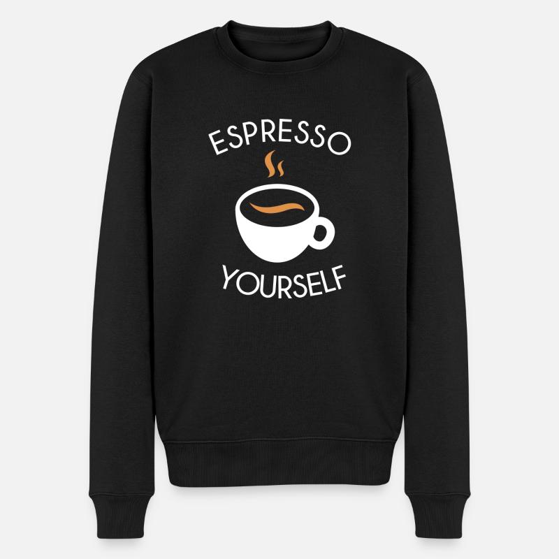 espresso vous-même - Pull Premium bio Homme - noir