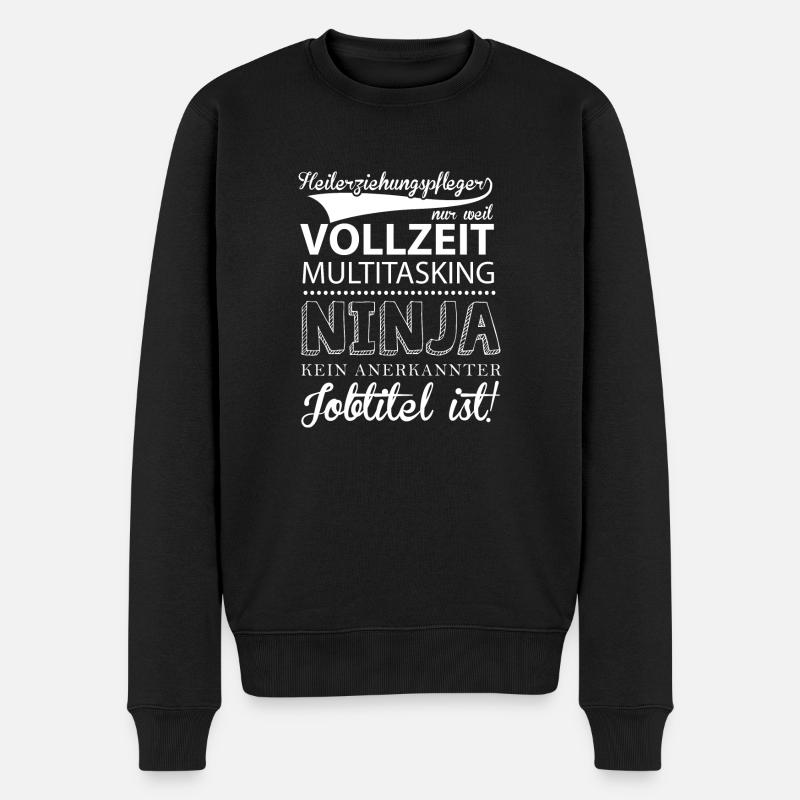 HEP Shirt-Multitasking - Männer Premium Bio Pullover - Schwarz