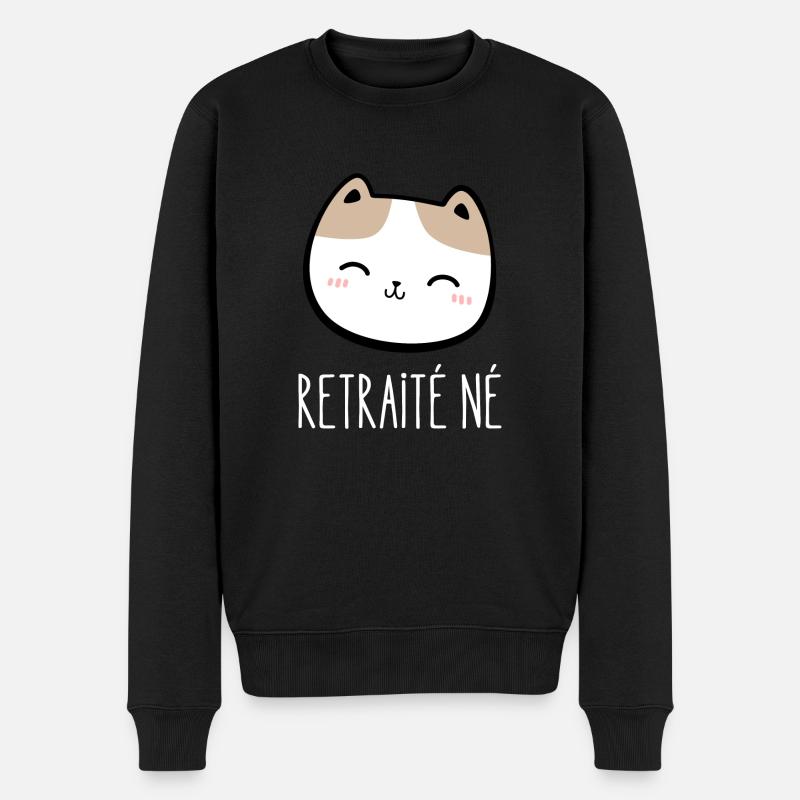 retraité né - Pull Premium bio Homme - noir