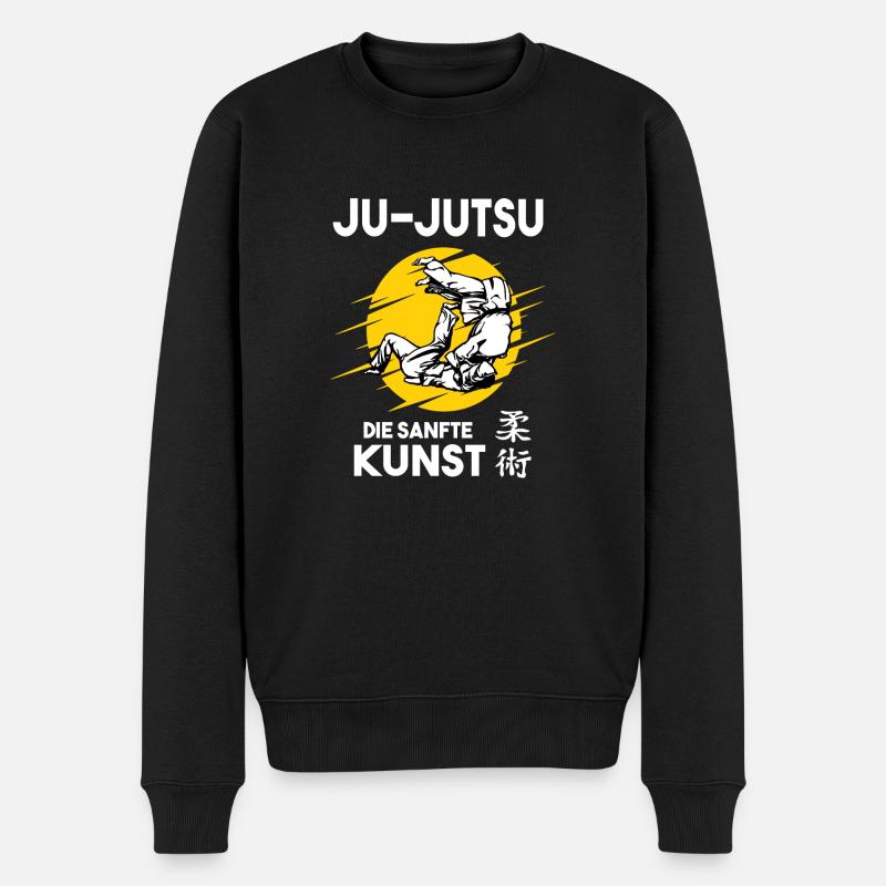 Ju-Jutsu die sanfte Kunst T-Shirt - Männer Premium Bio Pullover - Schwarz