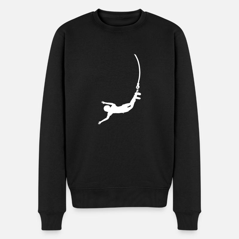 saut à l'élastique - Pull Premium bio Homme - noir