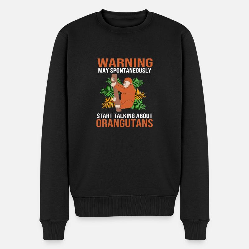 Orang-outan - Pull Premium bio Homme - noir