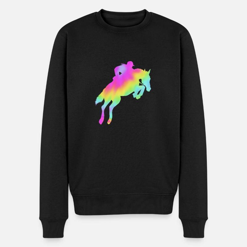 Saut d’obstacles Saut d’obstacles - Pull Premium bio Homme - noir