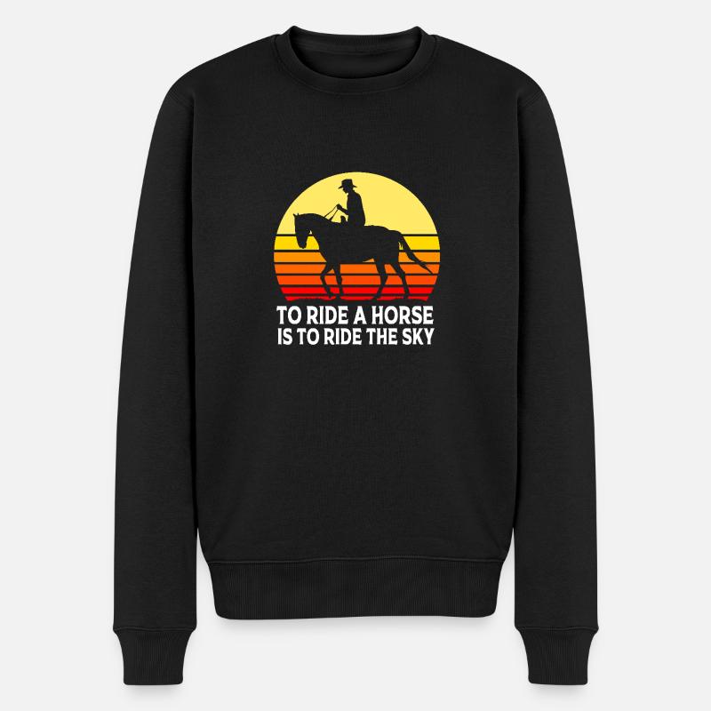Saut d’obstacles Saut d’obstacles - Pull Premium bio Homme - noir