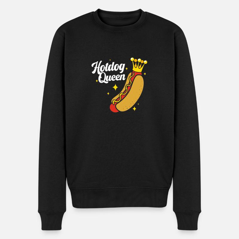 Collation hot-dog - Pull Premium bio Homme - noir