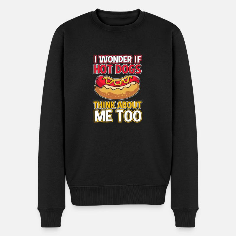 Collation hot-dog - Pull Premium bio Homme - noir