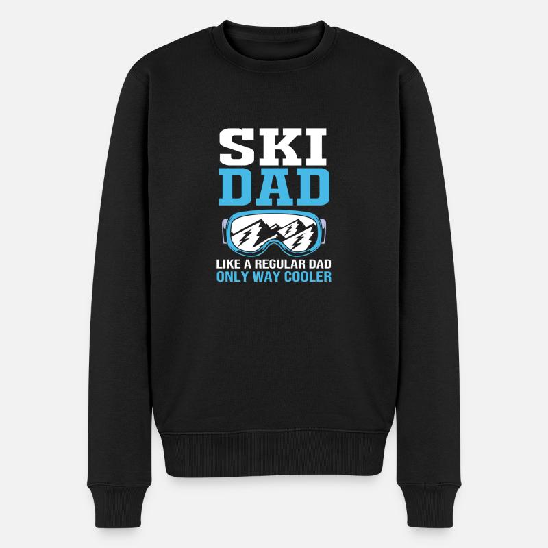 Ski Skiurlaub - Männer Premium Bio Pullover - Schwarz