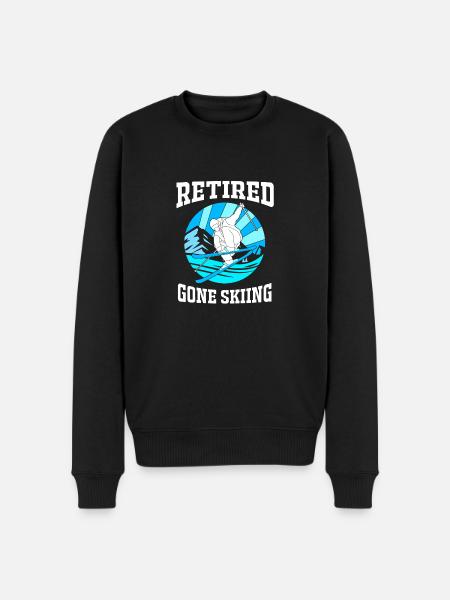 Skiferie - Økologisk premium-sweatshirt til mænd - sort