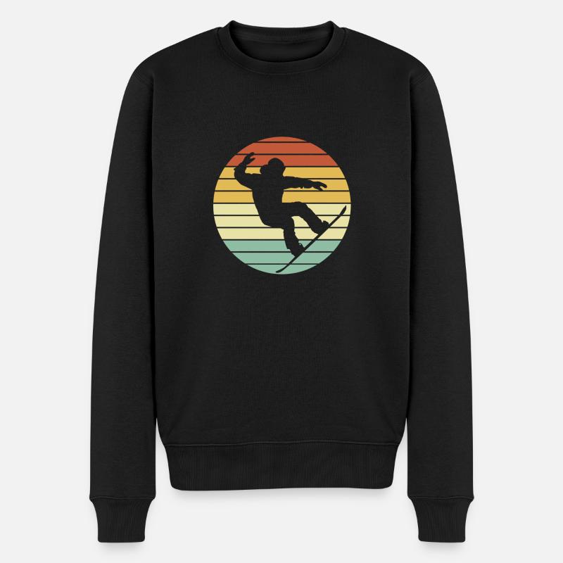 Snowboard Snowboard Vacances snowboard Snowboarders - Pull Premium bio Homme - noir