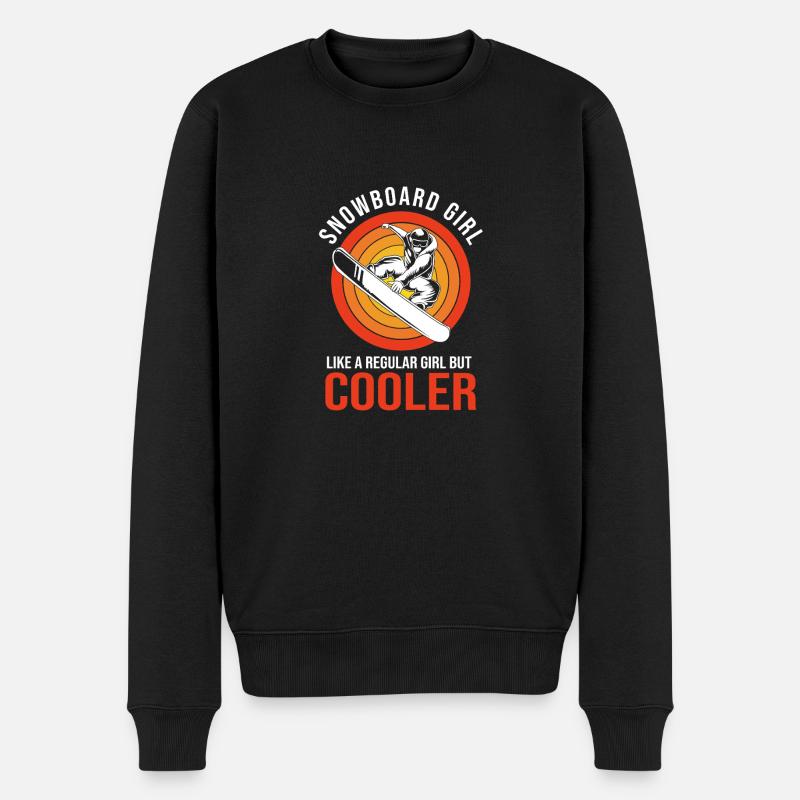 Snowboard Snowboard Vacances snowboard Snowboarders - Pull Premium bio Homme - noir
