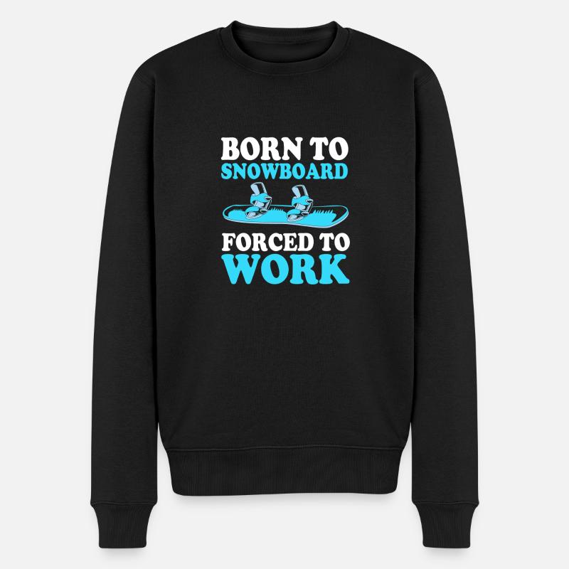 Snowboard Snowboard Vacances snowboard Snowboarders - Pull Premium bio Homme - noir