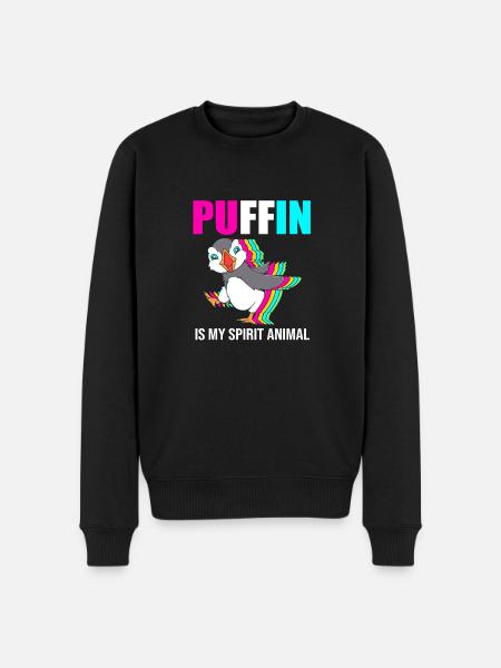 Papageientaucher Puffin - Men's Premium Organic Jumper - black
