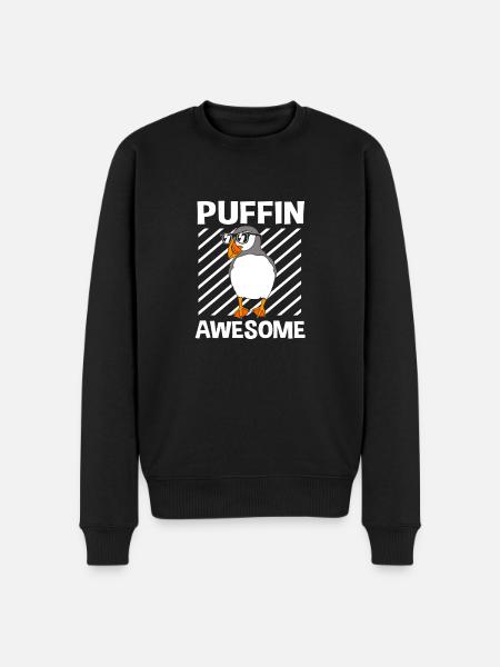 Papageientaucher Puffin - Men's Premium Organic Jumper - black