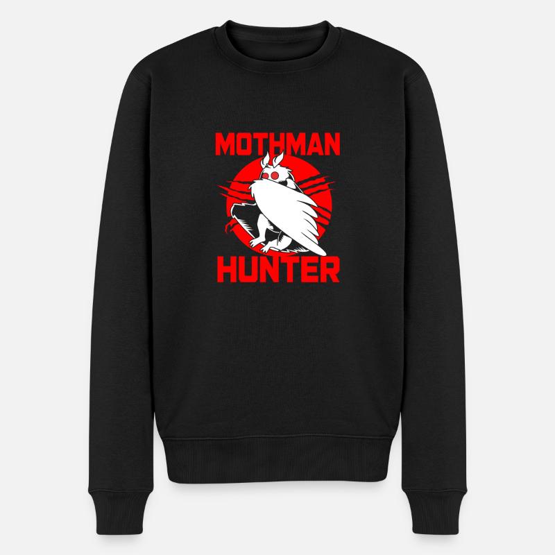 Mottenmann - Männer Premium Bio Pullover - Schwarz