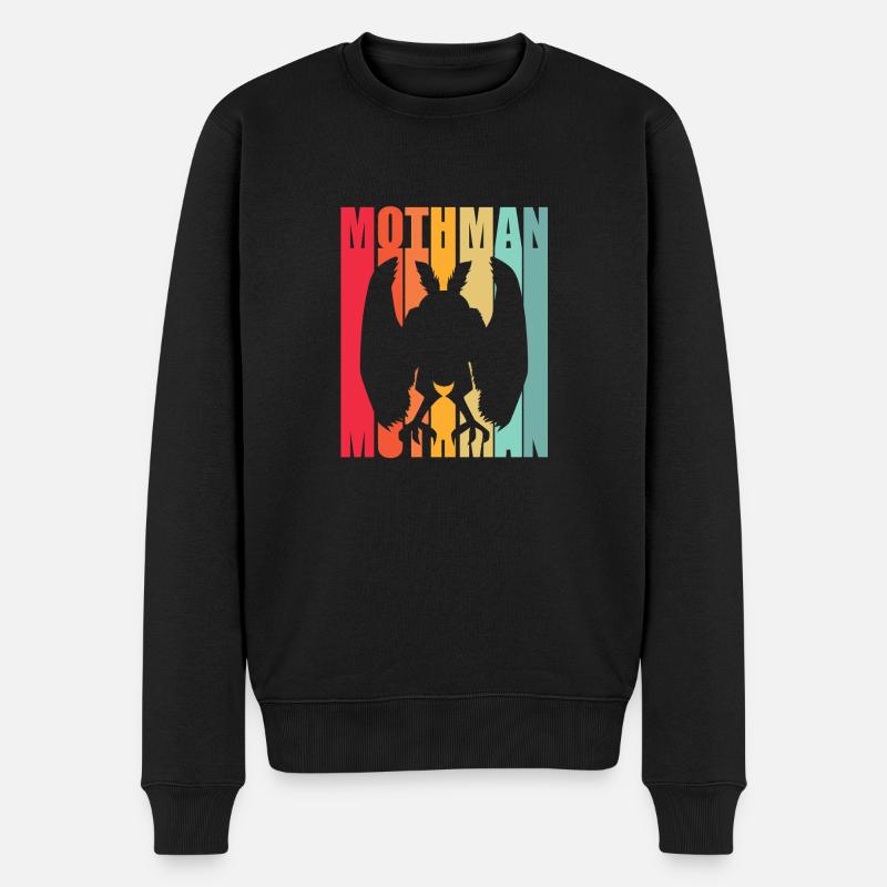 Mottenmann - Männer Premium Bio Pullover - Schwarz