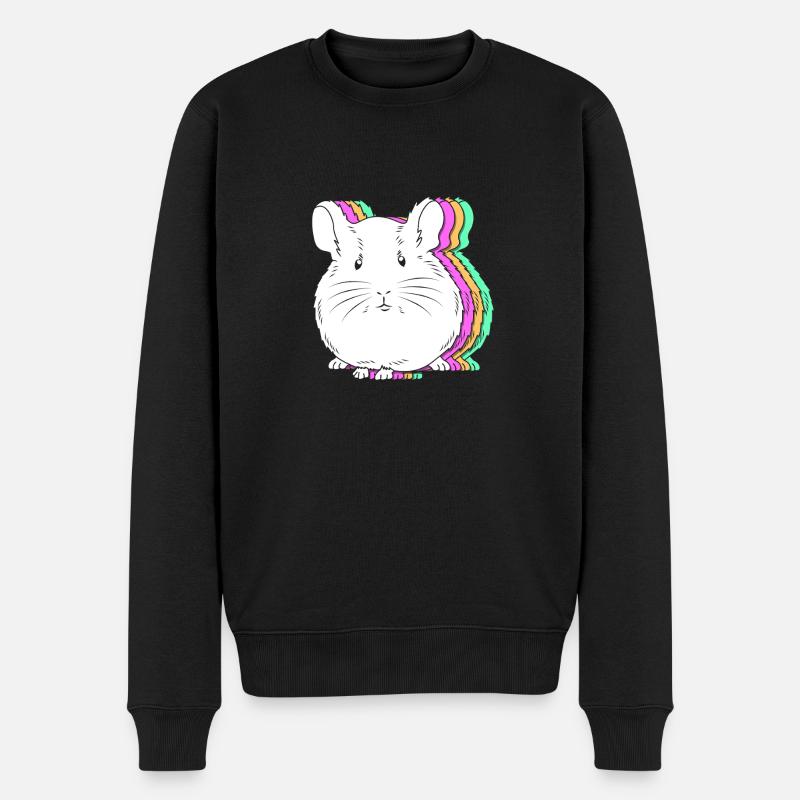 Chinchilla - Männer Premium Bio Pullover - Schwarz