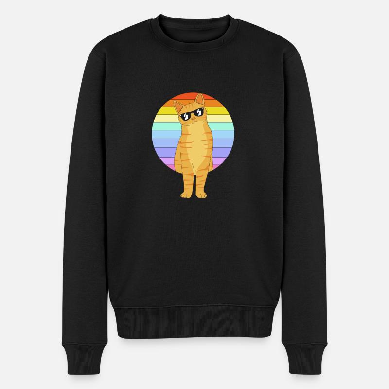 Chat tigré - Pull Premium bio Homme - noir