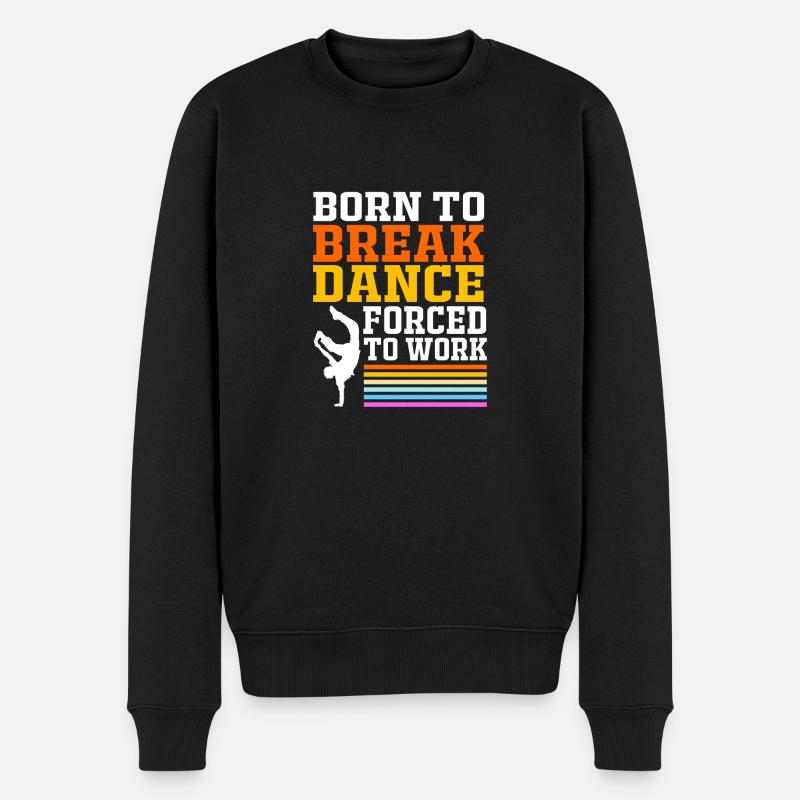 Breakdance - Männer Premium Bio Pullover - Schwarz