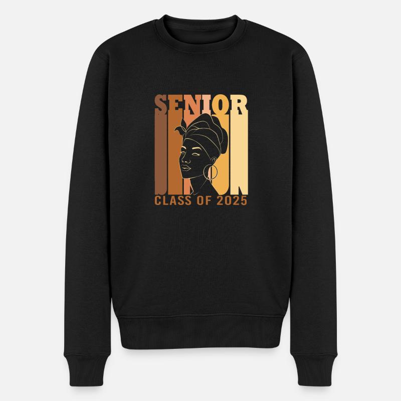 Klasse von 2025 - Männer Premium Bio Pullover - Schwarz