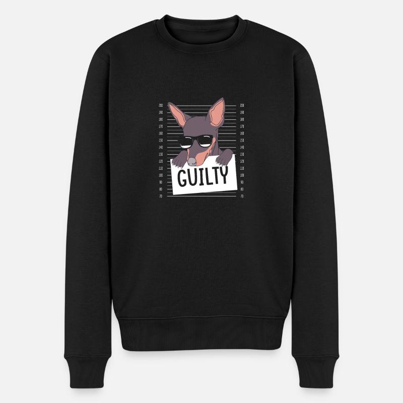 Pinscher nain - Pull Premium bio Homme - noir