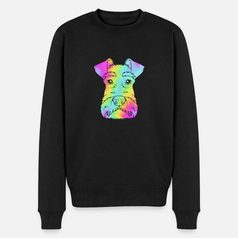 Zwergschnauzer - Männer Premium Bio Pullover - Schwarz