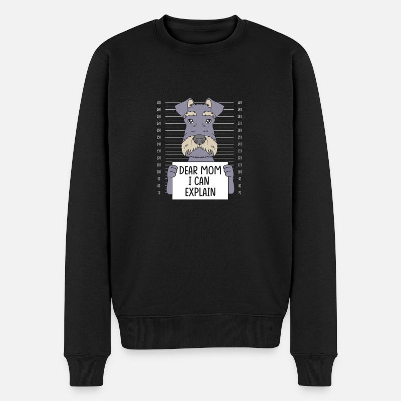 Schnauzer nain - Pull Premium bio Homme - noir