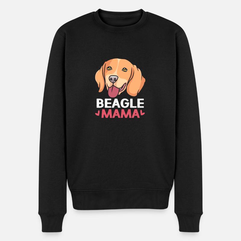 Beagle Maman Maman Chien Maman - Pull Premium bio Homme - noir