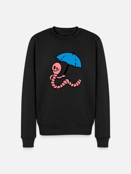Earthworm - Men's Premium Organic Jumper - black
