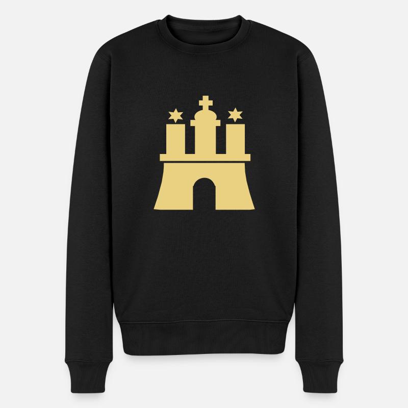 Hambourg - Pull Premium bio Homme - noir