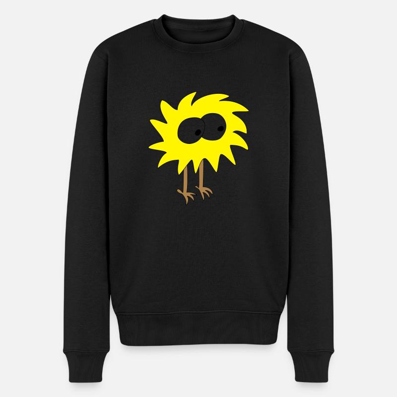 Wuschelküken - Männer Premium Bio Pullover - Schwarz