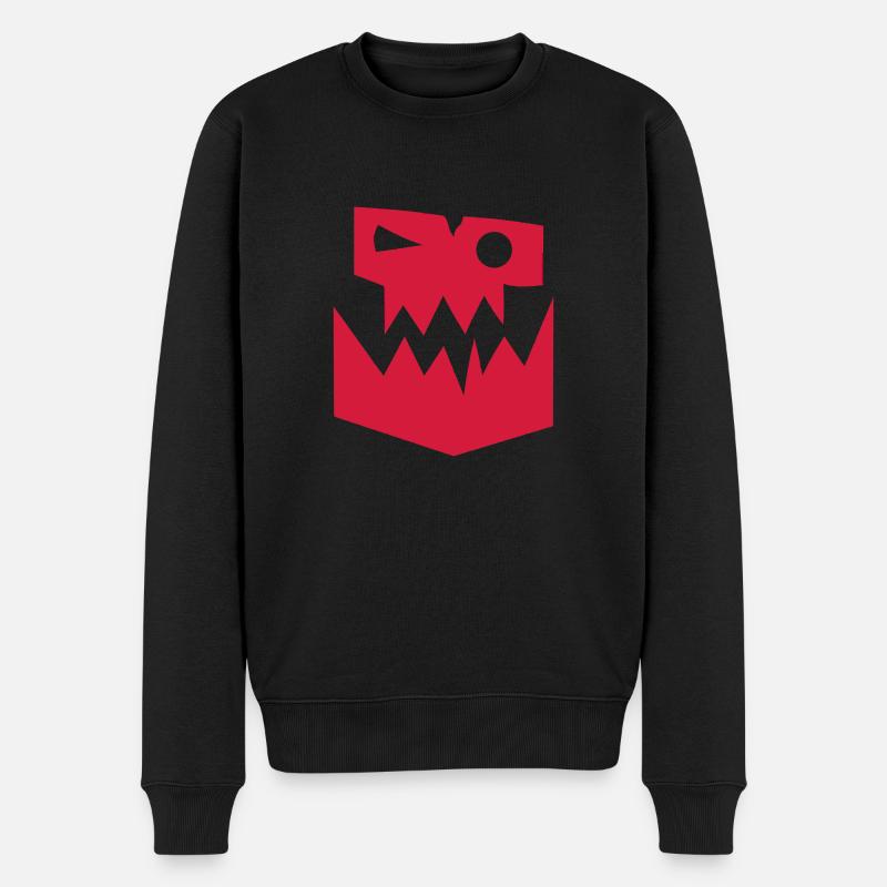 Ork Glyphe - Männer Premium Bio Pullover - Schwarz