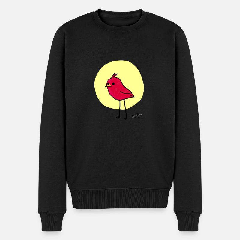 Birb - Männer Premium Bio Pullover - Schwarz