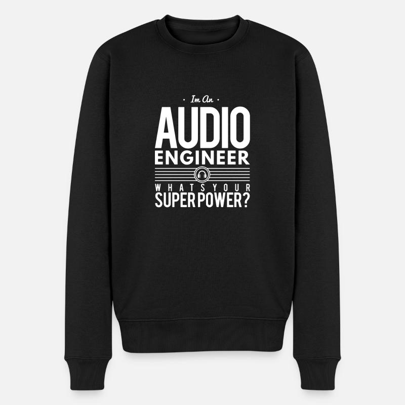 T-shirt d’ingénieur du son - Pull Premium bio Homme - noir