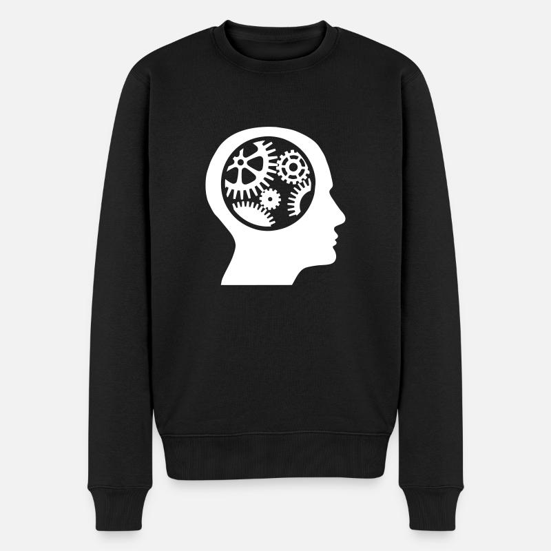 Vitesse dans la tête - Pull Premium bio Homme - noir