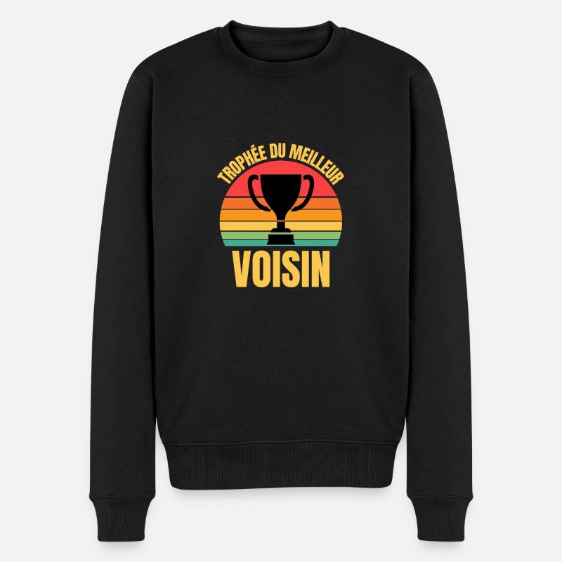 trophée du meilleur voisin - Pull Premium bio Homme - noir