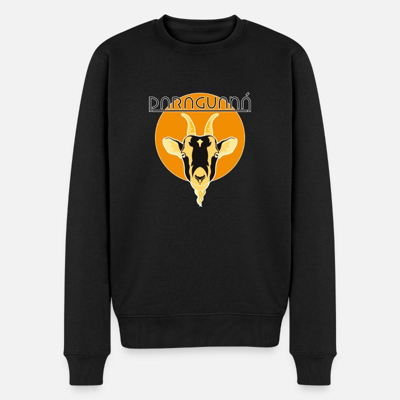 Paraguanera Ziege - Männer Premium Bio Pullover - Schwarz