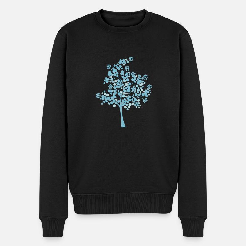 Schneeballbaum - Männer Premium Bio Pullover - Schwarz