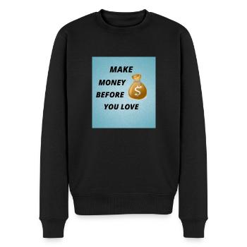 MAKE MONEY - Pull Premium bio Homme - noir - Devant - Nico (187cm)