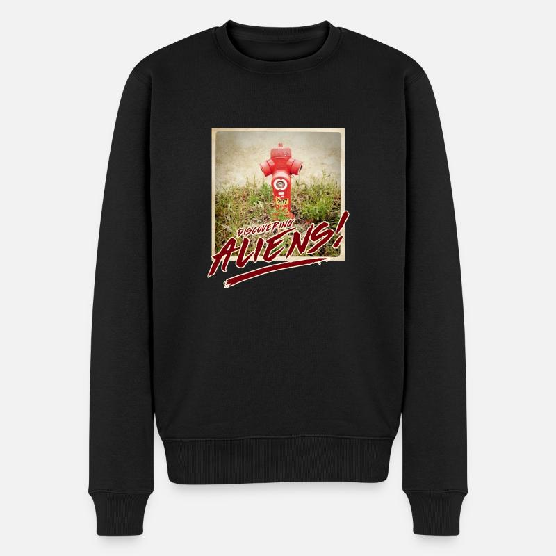 Aliens 5 - Männer Premium Bio Pullover - Schwarz