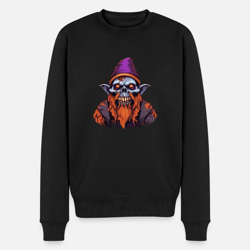 Zombie Gnome - Pull Premium bio Homme - noir