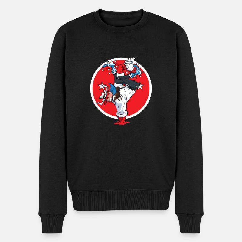 Country-Hip-Hop-Tänzerin - Männer Premium Bio Pullover - Schwarz