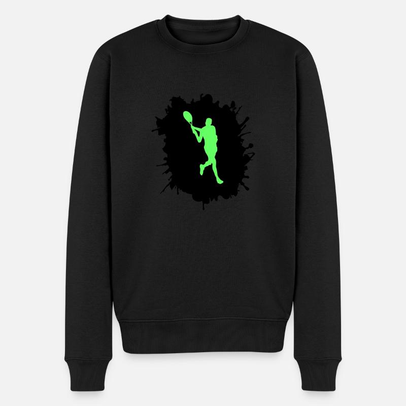 tennis klecks - Männer Premium Bio Pullover - Schwarz