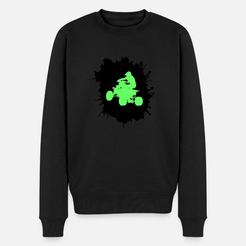 Blobs de pilote quadruple - Pull Premium bio Homme - noir
