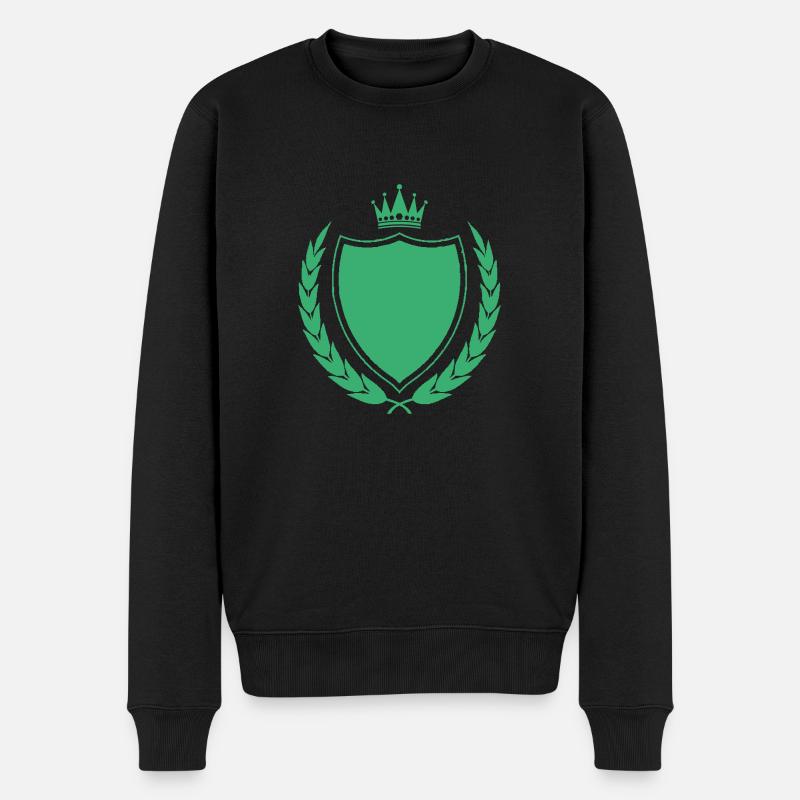 Armoiries Couronne Roi - Pull Premium bio Homme - noir