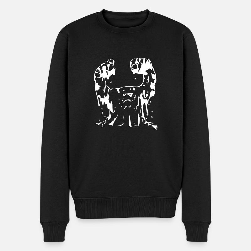 schlammmonster - Männer Premium Bio Pullover - Schwarz