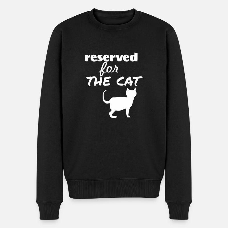Réservé au chat - Pull Premium bio Homme - noir