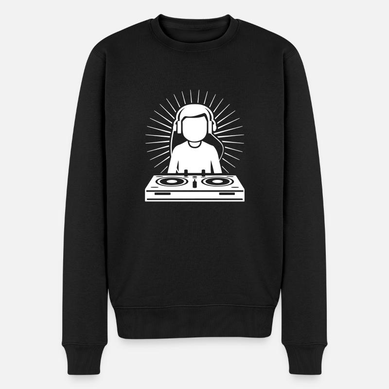 DJ Platines Soirée - Pull Premium bio Homme - noir