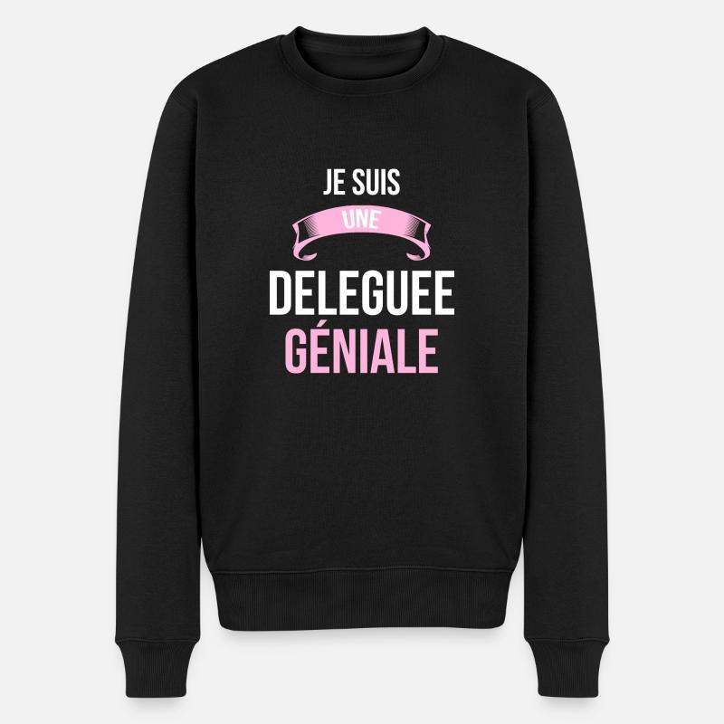 je suis une Deleguee - Pull Premium bio Homme - noir